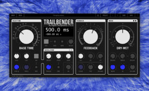 A screenshot of Trailbender dlay-based multieffect VST/AU plugin